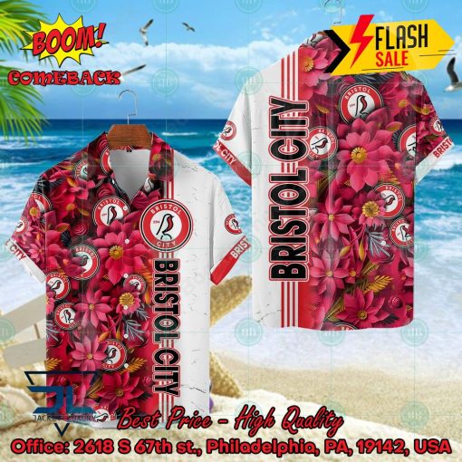 Bristol City FC Floral Hawaiian Shirt And Shorts