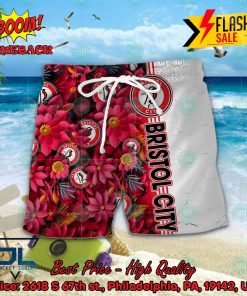 Bristol City FC Floral Hawaiian Shirt And Shorts