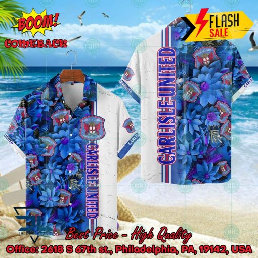 Carlisle United FC Floral Hawaiian Shirt And Shorts