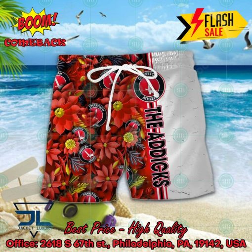 Charlton Athletic FC Floral Hawaiian Shirt And Shorts