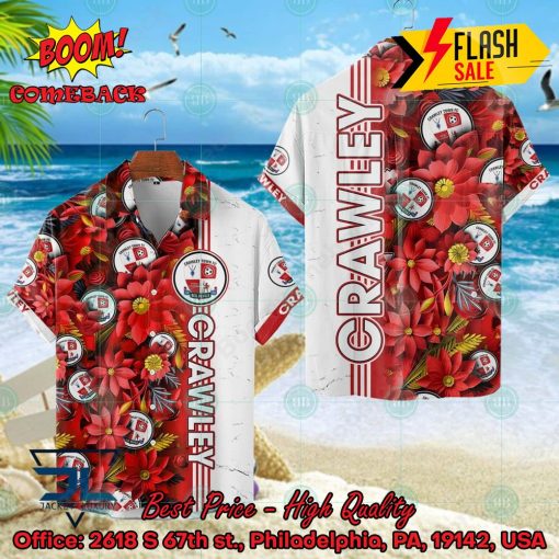 Crawley Town FC Floral Hawaiian Shirt And Shorts