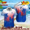 Chelsea FC Palm Tree Surfboard Personalized Name Button Shirt