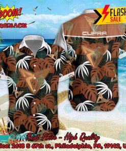 Cupra Big Logo Tropical Leaves Hawaiian Shirt And Shorts