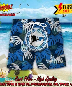 DSC Arminia Bielefeld Big Logo Tropical Leaves Hawaiian Shirt And Shorts