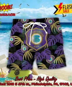 fc erzgebirge aue big logo tropical leaves hawaiian shirt and shorts 2 eXJue