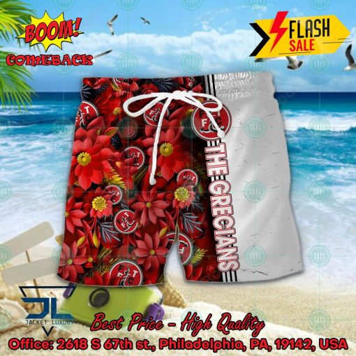 Fleetwood Town FC Floral Hawaiian Shirt And Shorts