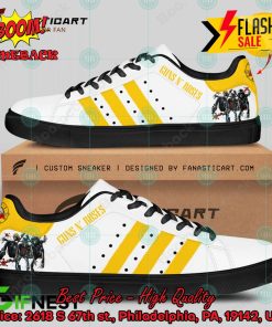 Guns N’ Roses Hard Rock Band Yellow Stripes Style 3 Custom Adidas Stan Smith Shoes