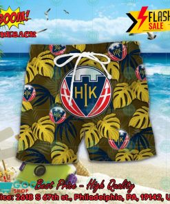 Hobro IK Big Logo Tropical Leaves Hawaiian Shirt And Shorts