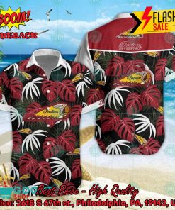 Indian Motorcycle Big Logo Tropical Leaves Hawaiian Shirt And Shorts