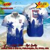 Fulham FC Palm Tree Surfboard Personalized Name Button Shirt
