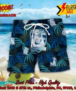 jammerbugt fc big logo tropical leaves hawaiian shirt and shorts 2 D74Te