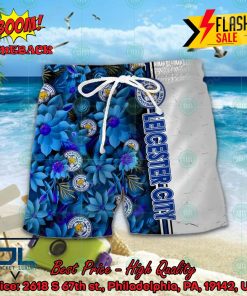 Leicester City FC Floral Hawaiian Shirt And Shorts