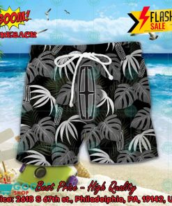 lincoln automobile big logo tropical leaves hawaiian shirt and shorts 2 fG77u