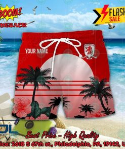 middlesbrough fc palm tree sunset floral hawaiian shirt and shorts 2 V76oQ