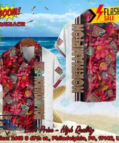 Northampton Town FC Floral Hawaiian Shirt And Shorts