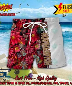 Northampton Town FC Floral Hawaiian Shirt And Shorts