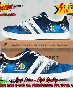 Pink Floyd Rock Band 50th Anniversary The Dark Side of the Moon Style 2 Custom Adidas Stan Smith Shoes
