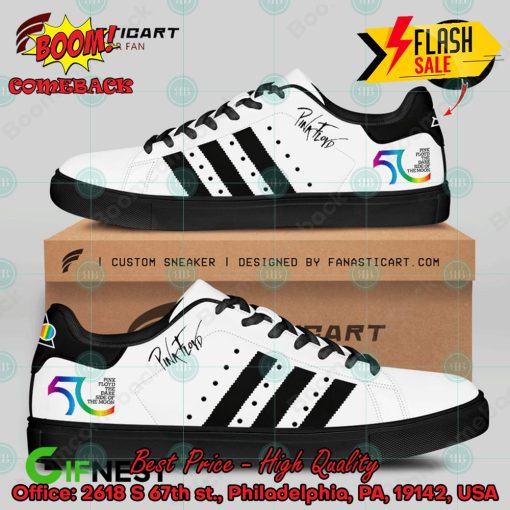 Pink Floyd Rock Band Black Stripes Style 4 Custom Adidas Stan Smith Shoes