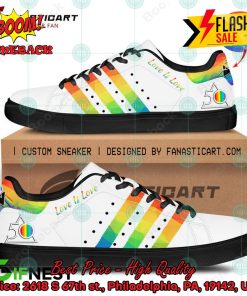 pink floyd rock band lgbt stripes love is love style 1 custom adidas stan smith shoes 2 hkq6x