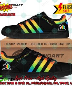 pink floyd rock band lgbt stripes love is love style 2 custom adidas stan smith shoes 2 20P83