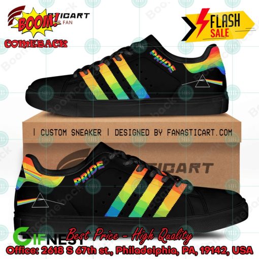 Pink Floyd Rock Band LGBT Stripes Style 2 Custom Adidas Stan Smith Shoes