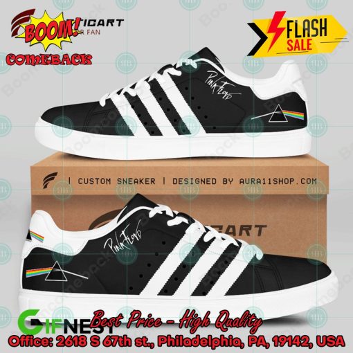 Pink Floyd Rock Band White Stripes Style 1 Custom Adidas Stan Smith Shoes