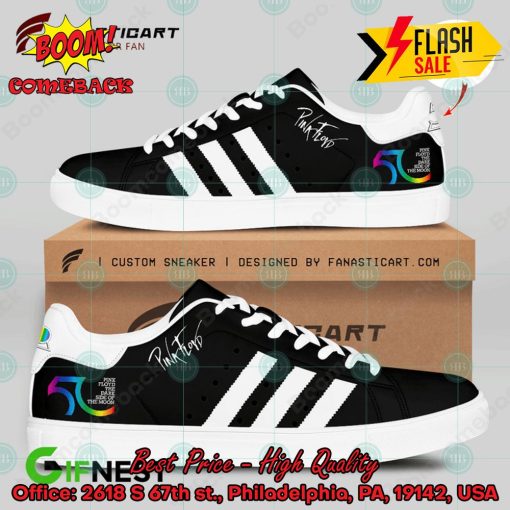 Pink Floyd Rock Band White Stripes Style 4 Custom Adidas Stan Smith Shoes