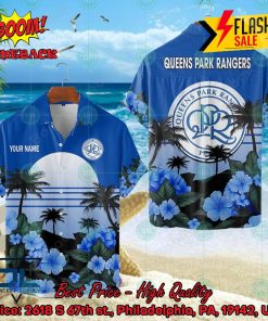 Queens Park Rangers FC Palm Tree Sunset Floral Hawaiian Shirt And Shorts