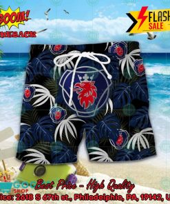 Scania Big Logo Tropical Leaves Hawaiian Shirt And Shorts