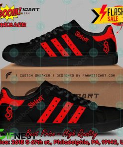 slipknot heavy metal band red stripes style 2 custom adidas stan smith shoes 2 E0uHQ