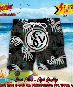 SV 07 Elversberg Big Logo Tropical Leaves Hawaiian Shirt And Shorts