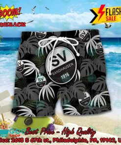 sv sandhausen big logo tropical leaves hawaiian shirt and shorts 2 9XnWg