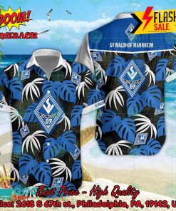 SV Waldhof Mannheim Big Logo Tropical Leaves Hawaiian Shirt And Shorts
