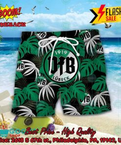 vfb lubeck big logo tropical leaves hawaiian shirt and shorts 2 V5hnz