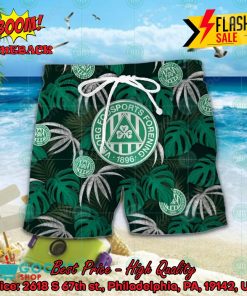 Viborg FF Big Logo Tropical Leaves Hawaiian Shirt And Shorts