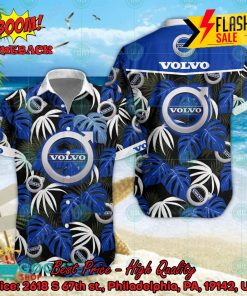 Volvo Big Logo Tropical Leaves Hawaiian Shirt And Shorts