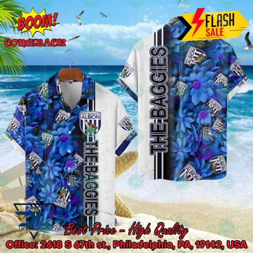 West Bromwich Albion FC Floral Hawaiian Shirt And Shorts