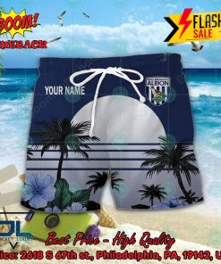 West Bromwich Albion FC Palm Tree Sunset Floral Hawaiian Shirt And Shorts
