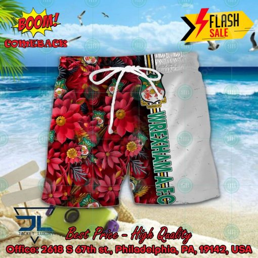 Wrexham AFC Floral Hawaiian Shirt And Shorts