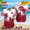 Bayer 04 Leverkusen Palm Tree Surfboard Personalized Name Button Shirt