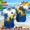 1. FC Magdeburg Palm Tree Surfboard Personalized Name Button Shirt