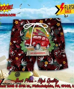 AFC Bournemouth Car Surfboard Coconut Tree Button Shirt