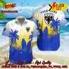 Accrington Stanley FC Palm Tree Surfboard Personalized Name Button Shirt