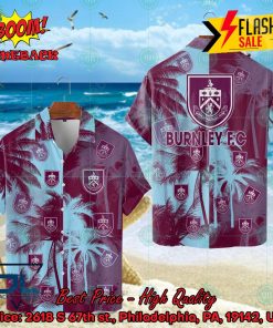 Burnley FC Coconut Tree Hawaiian Shirt