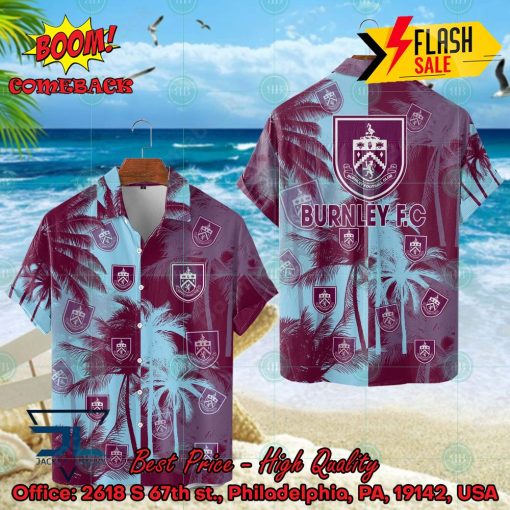 Burnley FC Coconut Tree Hawaiian Shirt