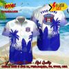 Charlton Athletic FC Palm Tree Surfboard Personalized Name Button Shirt
