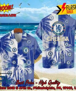 Chelsea FC Coconut Tree Hawaiian Shirt