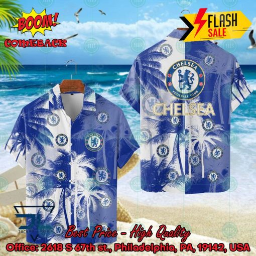Chelsea FC Coconut Tree Hawaiian Shirt