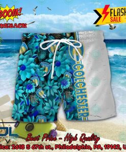 colchester united fc floral hawaiian shirt and shorts 2 ND3ce