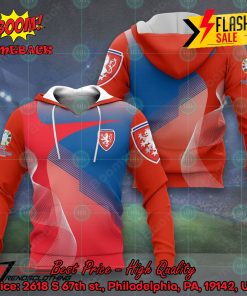 Czech Republic National Football Team Euro 2024 3D T-shirt Hoodie Apparel